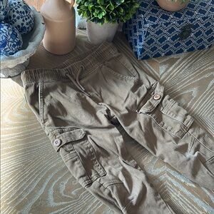 Boys Ring if Fure Size 7 Casual Brown Cargo Jogger Pants